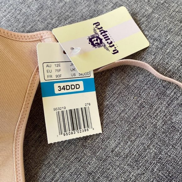 b.tempt'd Women's Inspired Eyelet Front Close T-Shirt Bra, 34DDD - Picture 5 of 6